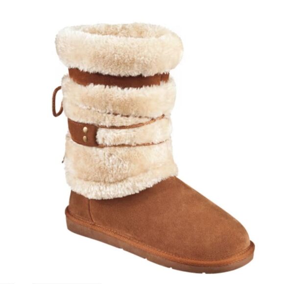 Natural Reflections Bernie Shearling Faux Fur Winter Boots - Picture 1 of 9